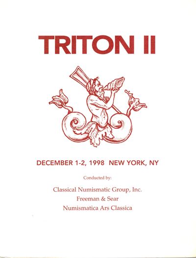 Catalogo delle monete greche di Orme Lewis e collezione Baktriana di K.D. Walkhoff-Jordan, Triton...
