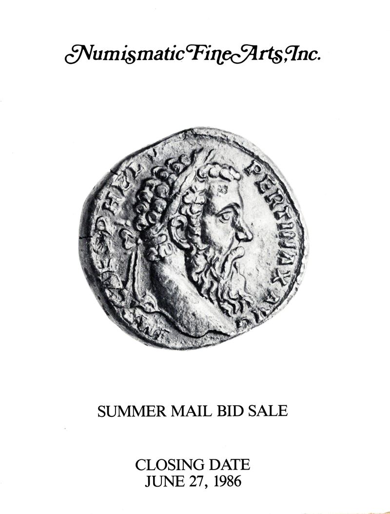 Catalogo della vendita per corrispondenza, Numismatic Fine Arts, Los Angeles - Monete antiche e l...