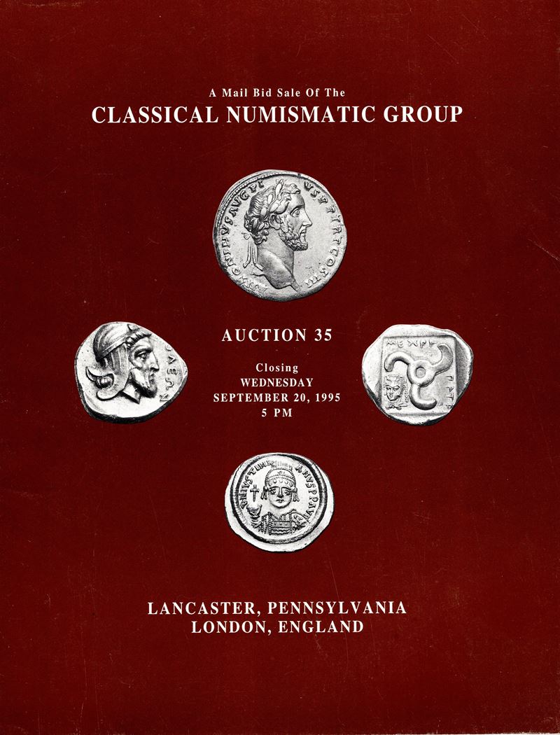 CLASSICAL NUMISMATIC GROUP, Asta XXXV - Vendita per corrispondenza, 20 settembre 1995