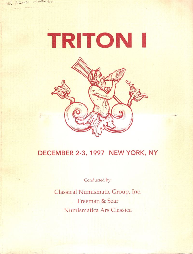 CNG - FREMAN & SEAR, Catalogo d'asta Triton I: Monete romane e greche