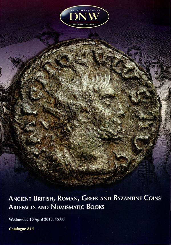 DNW - London, 10 - april, 2013. Ancient British, Roman, Greek and  Byzantine coins, Artefacts and numismatic books. Pp non num. lots 501 - 819, illustrazioni a colori nel testo. Legatura ed. ottimo stato.