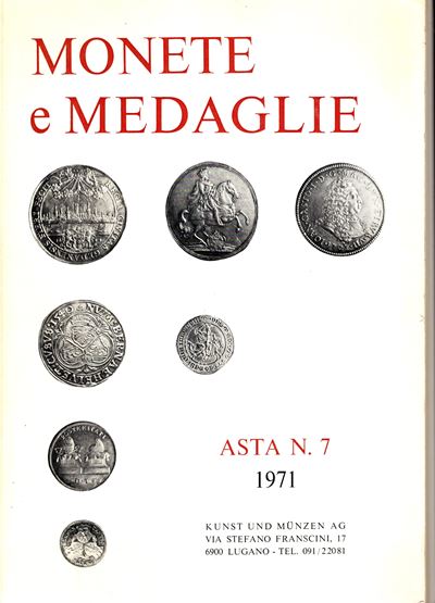 KUNST UND MUNZEN, Catalogo d'asta n. 7 - Monete romane repubblicane e bizantine, Lugano, 7-9 Dice...