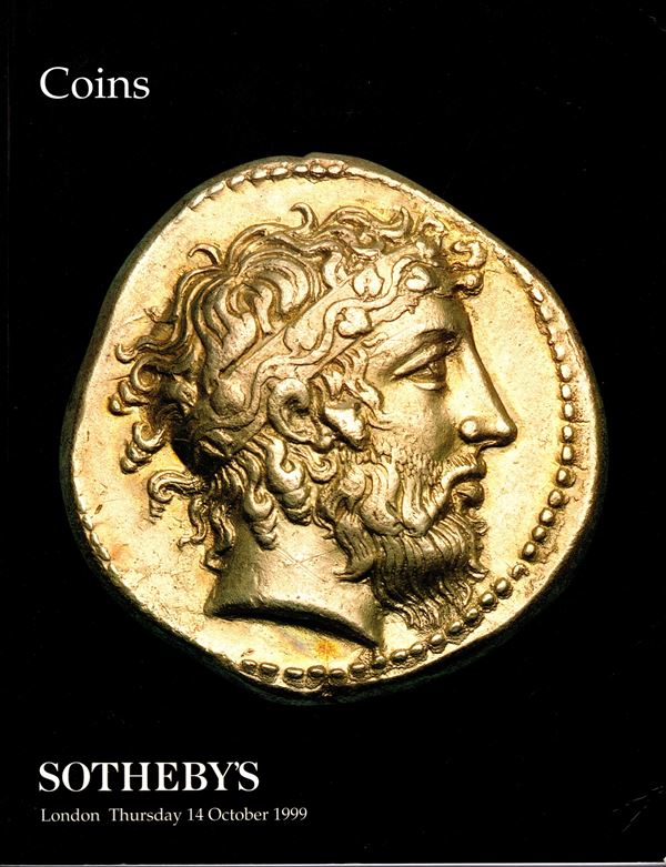 SOTHEBY'S - London, 14 - October, 1999. Ancien coins, World and islamic coins. Pp 104, lots 576, illustrati in tavole b\n + 5 tavole a colori. Legatura ed. buono stato.