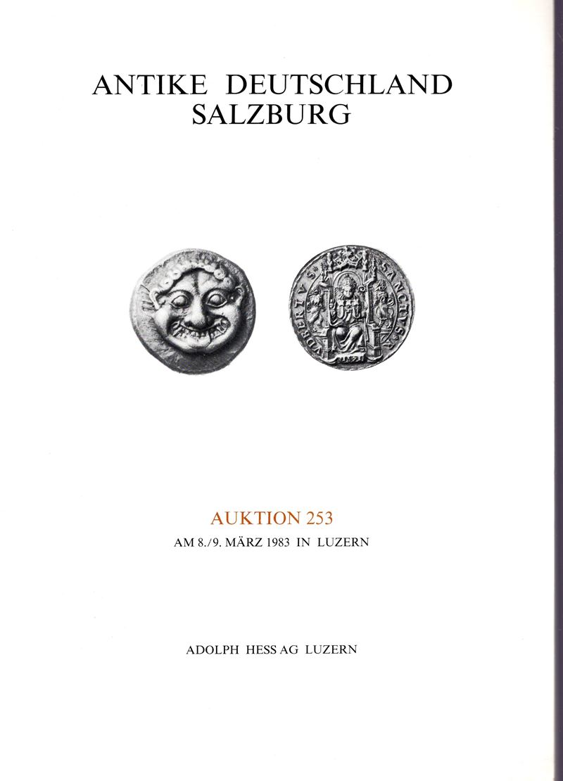 HESS Adolph AG., Catalogo d'Asta n. 253, Lucerna, 8-9 Marzo 1983. Monete Greche e Romane, Serie T...