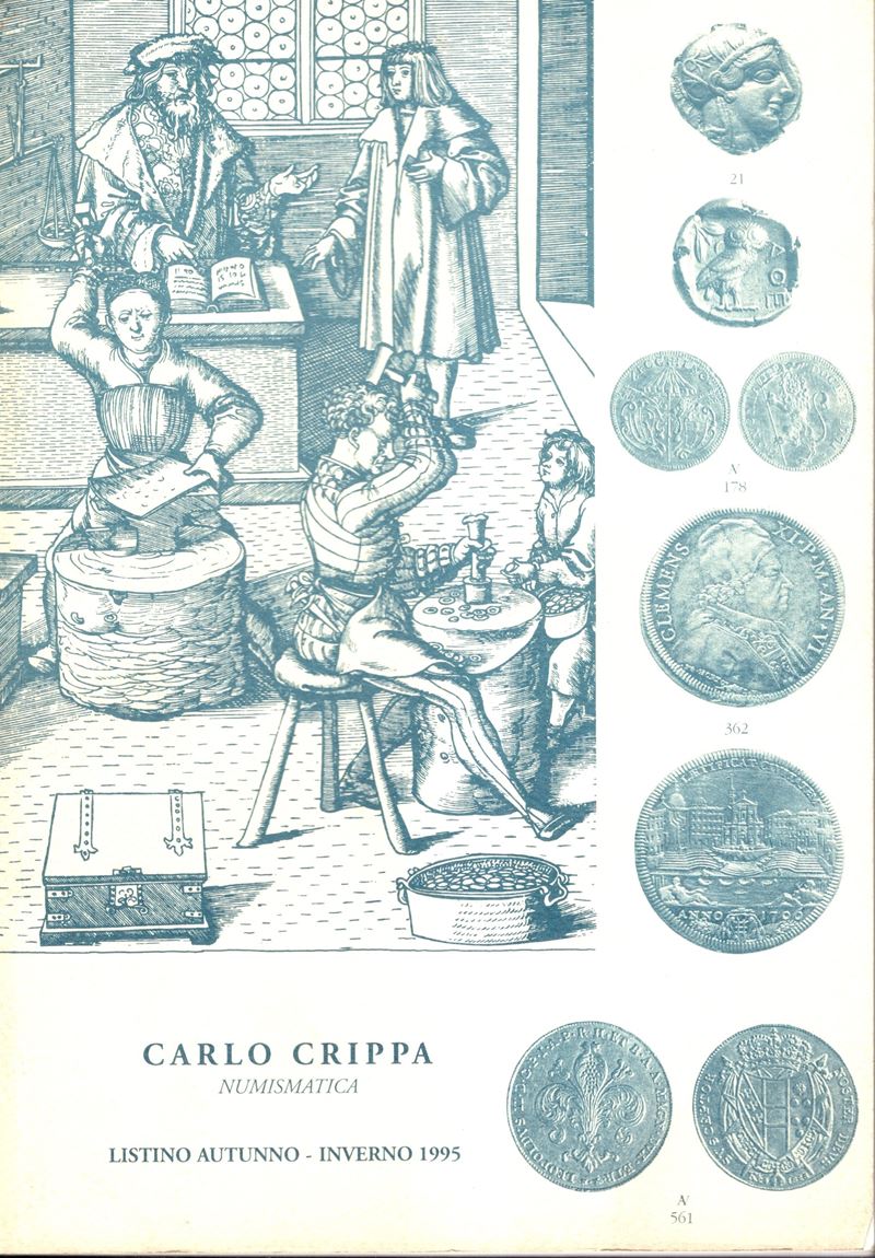 CRIPPA Carlo, Listino a prezzi fissi - Milano, Autunno-Inverno 1995