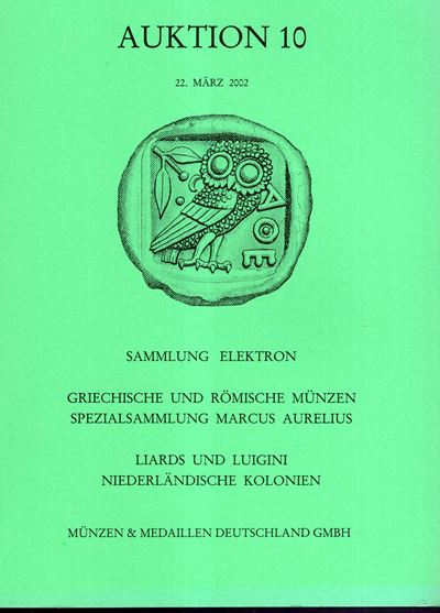 Catalogo di asta, MUNZEN & MEDAILLEN DEUTSCHALAND, Stuttgart, 22 marzo 2002