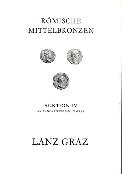 Catalogo della vendita LANZ Graz - Auktion IV: Monete romane in bronzo medio, 23 novembre 1974