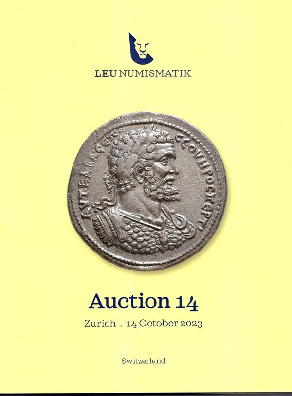 LEU NUMISMATIK. Auction 14. Zurich, 14 - October, 2023. Antike munzen, collection  Coffman Stephan, Axumite coins. Pp 311, lots 350, tutti illustrati nel testo in splendide foto  colori e in tavole con ingrandimenti . Legatura ed. ottimo stato, importante