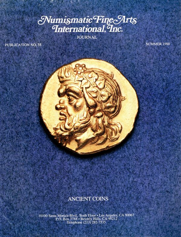 NUMISMATIC FINE ARTS. Journal.list price fixed. Summer,1988. Ancient coins. 33, lots 200, plates 10. Brossura ed. buono stato.