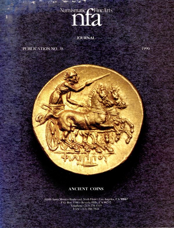 NUMISMATIC FINE ARTS. Journal. List price fixed. 1990. Ancient coins. Pp non num. lots 121, plates 9. Brossura ed. buono stato.