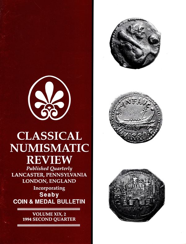 CNG - SEABY BULLETIN - Vol. XIX, 2 - 1994. Liste price fixed. Ancient coins, World coins. Pp 48, lots 475, tutti illustrati. Brossura ed. buono stato.