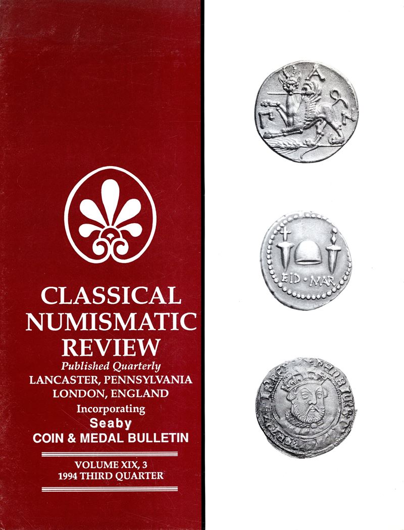 CNG - Seaby Bulletin, Volume XIX, Numero 3 - 1994, Listino Prezzi Fissi per Monete Antiche e Mond...