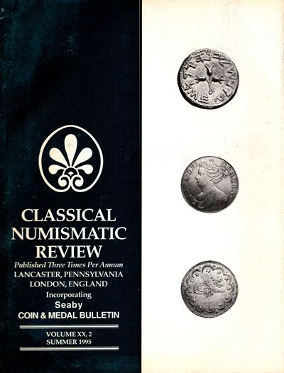 CNG, Seaby Bulletin, Vol. XX, 2 - Summer 1995, Liste fisse di prezzo per monete antiche e monete ...