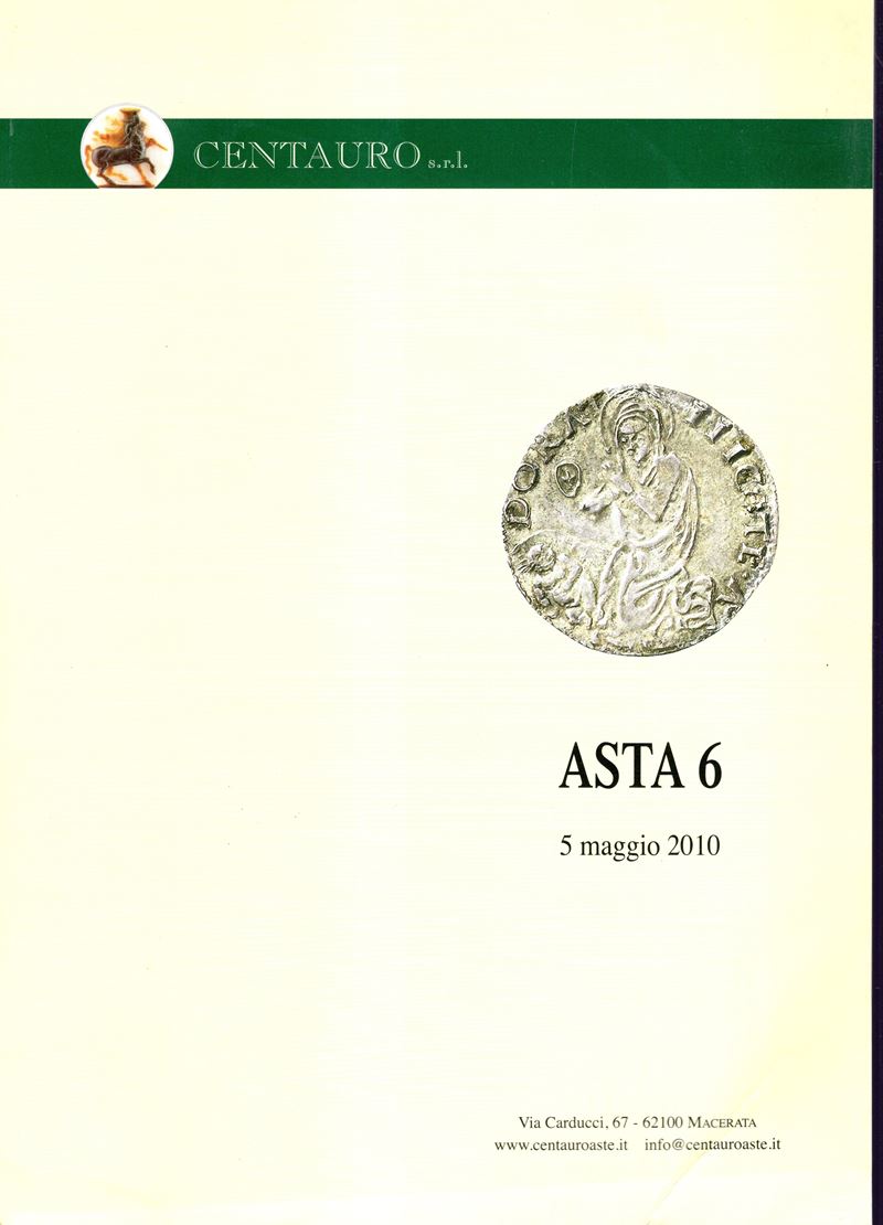 CENTAURO s.r.l., Asta 6: Collezione di Monete della Zecca di Pesaro e Ducato d'Urbino