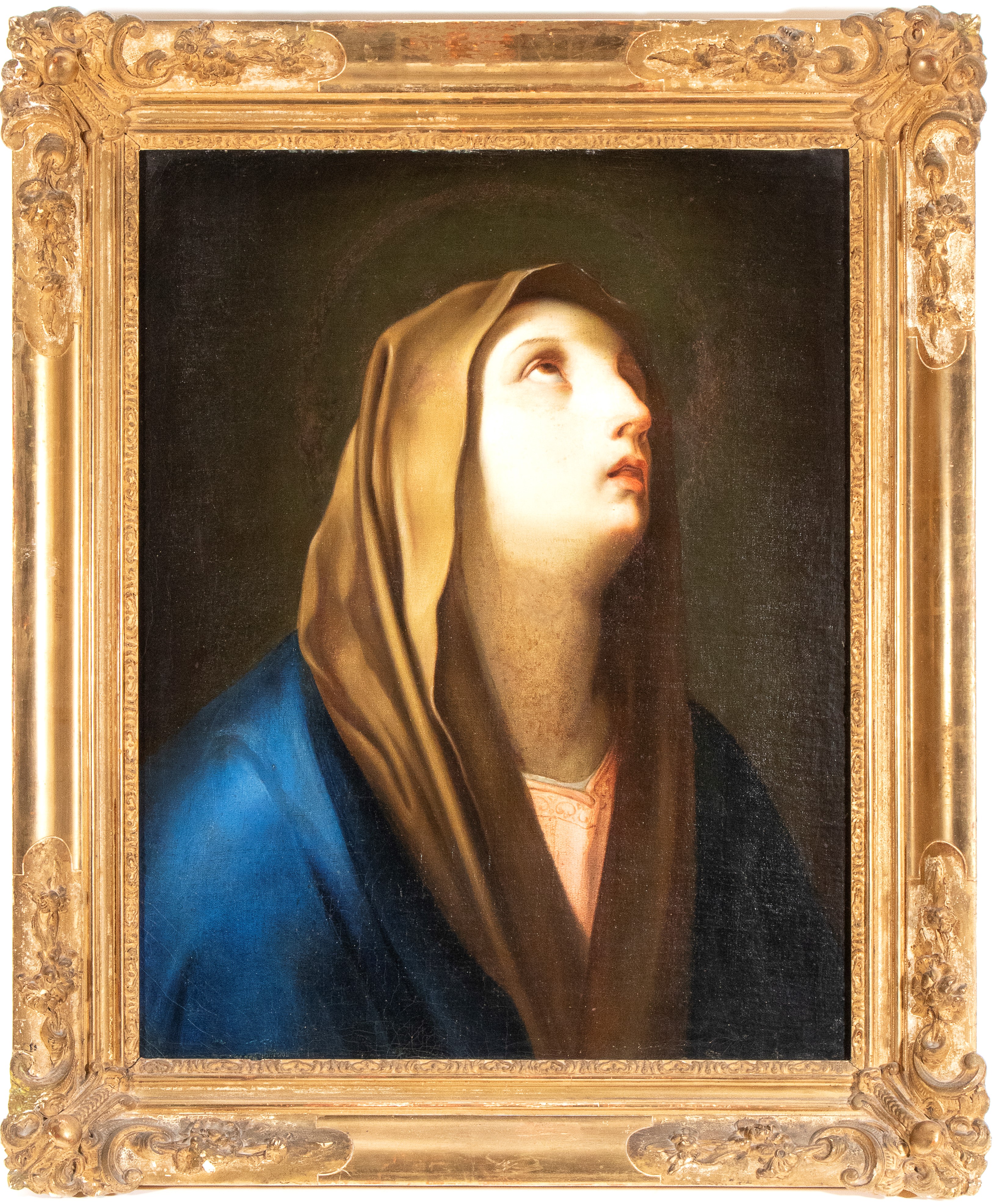 Scuola italiana del XIX secolo, Madonna Orante, olio su tela