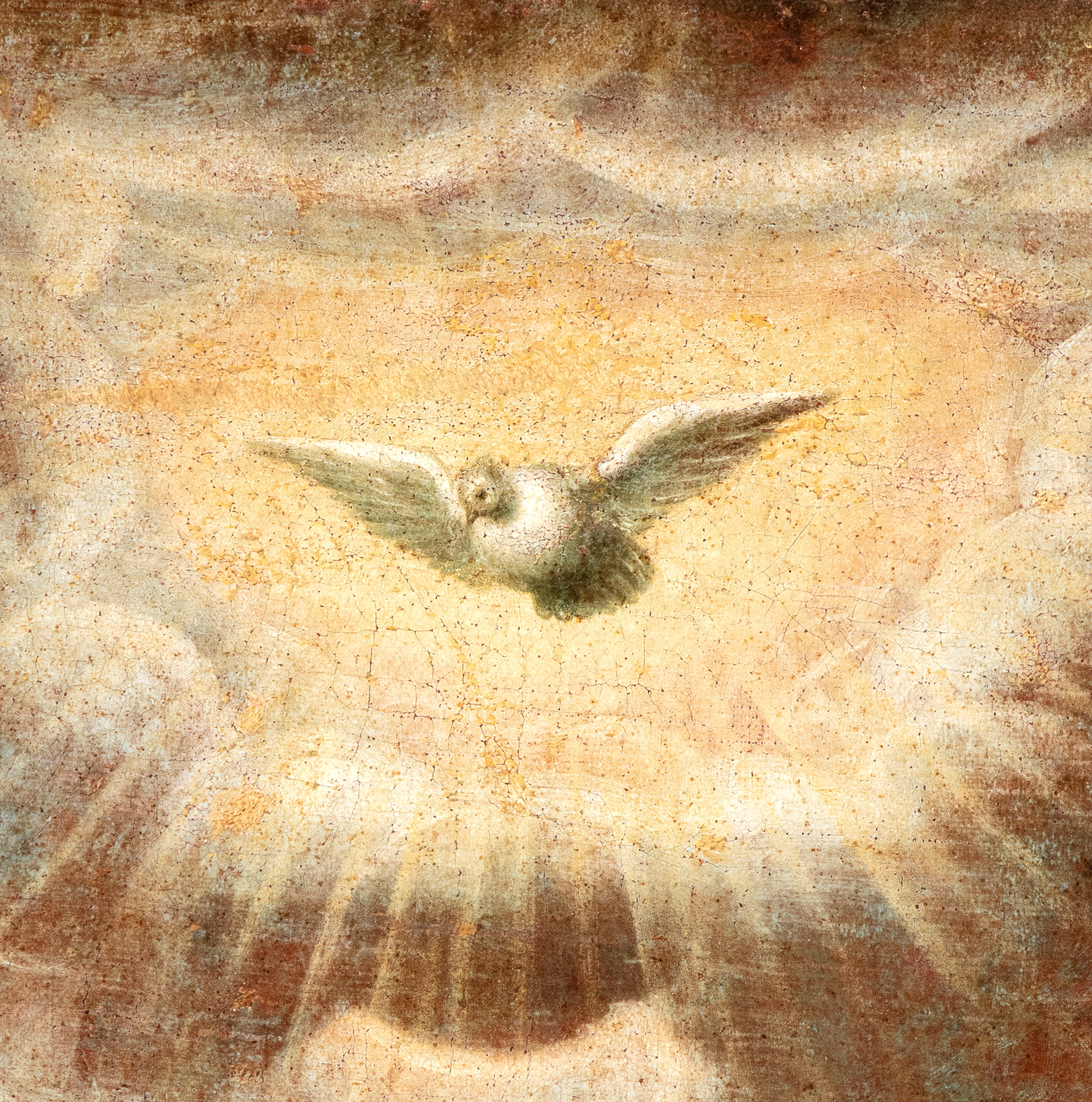 Autore non identificato, Battesimo di Cristo, olio su tela