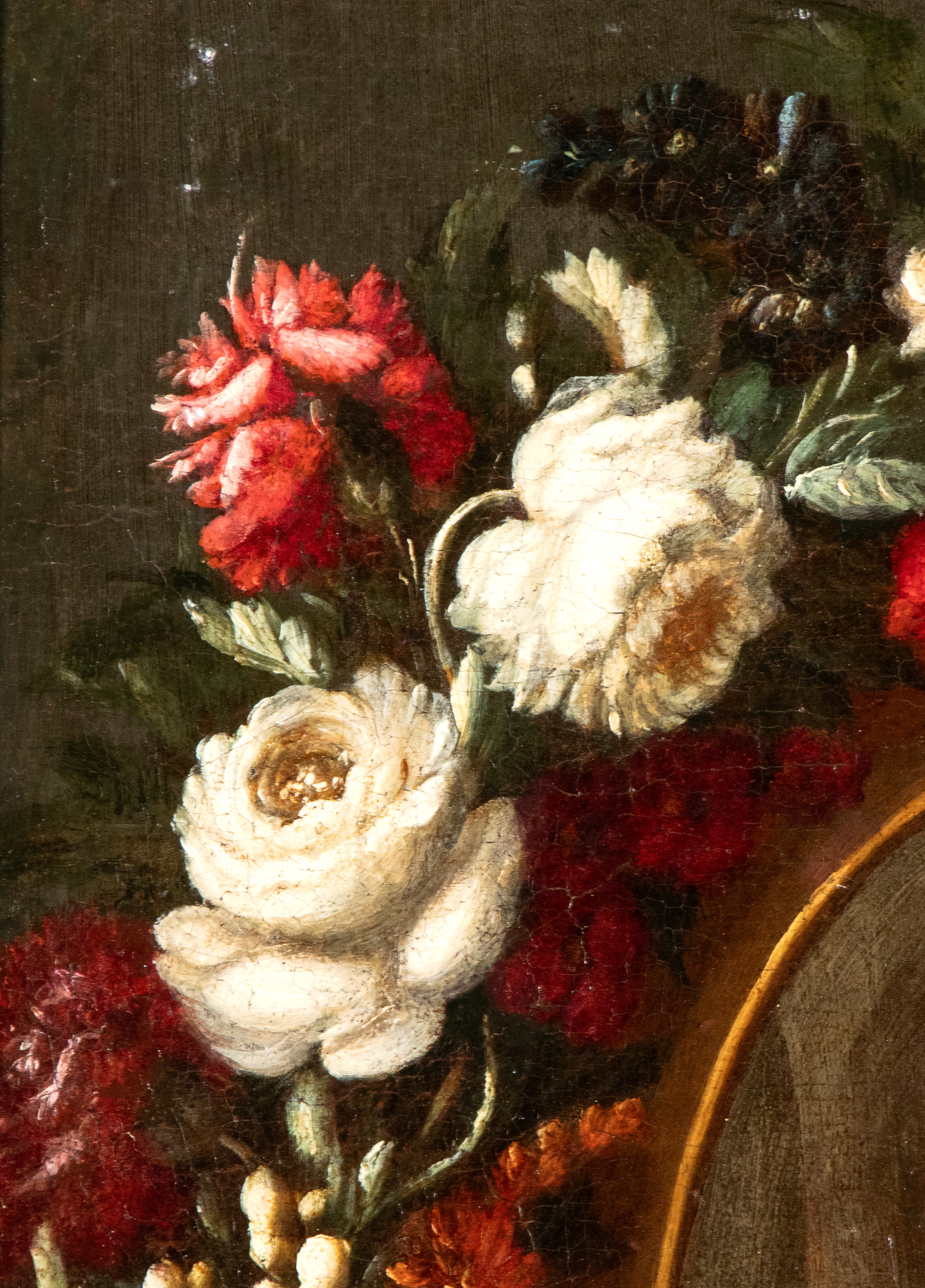 Madonna in ghirlanda di fiori, olio su tela
