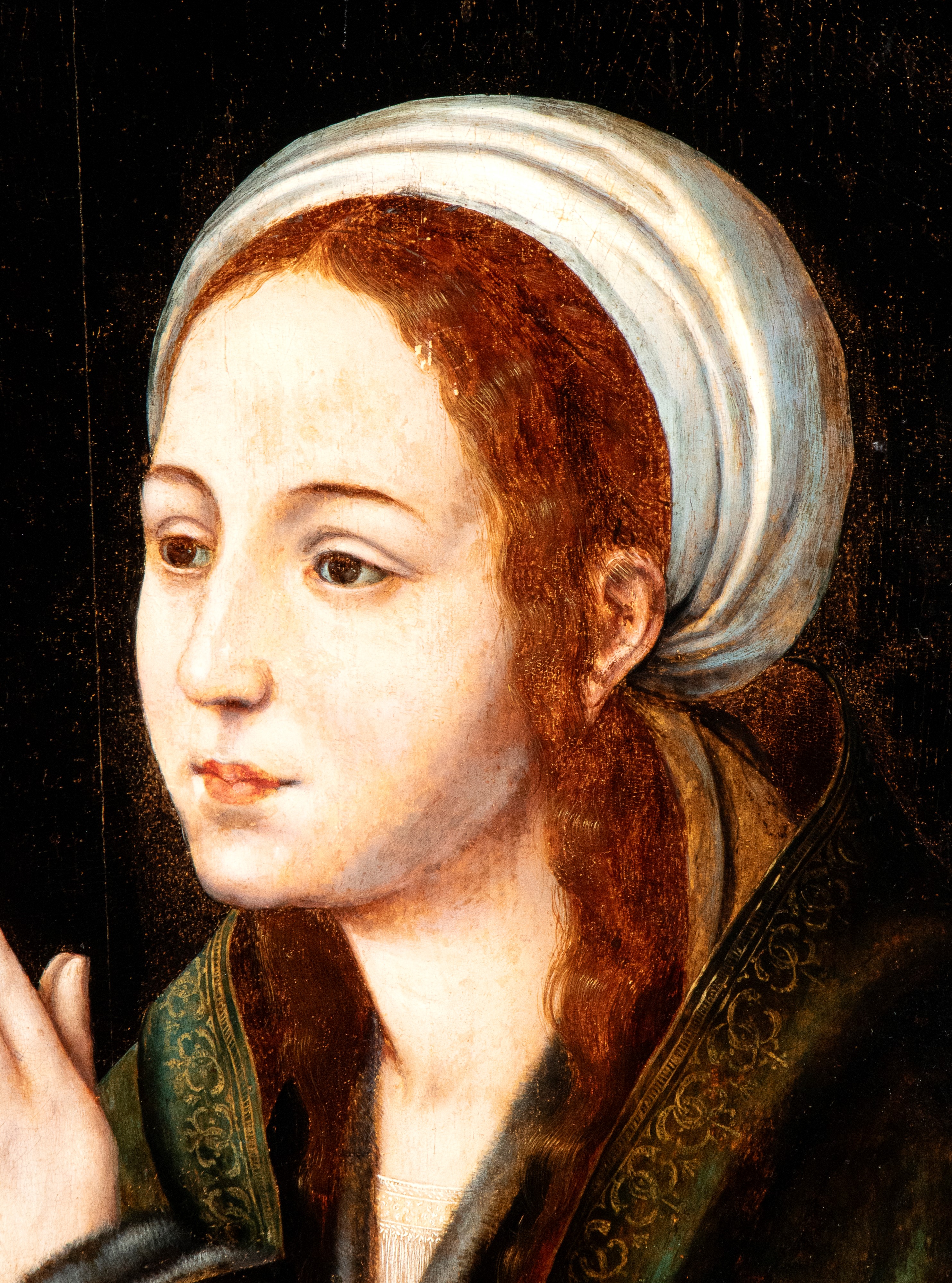 Autore Fiammingo, Madonna in preghiera, olio su tavola
