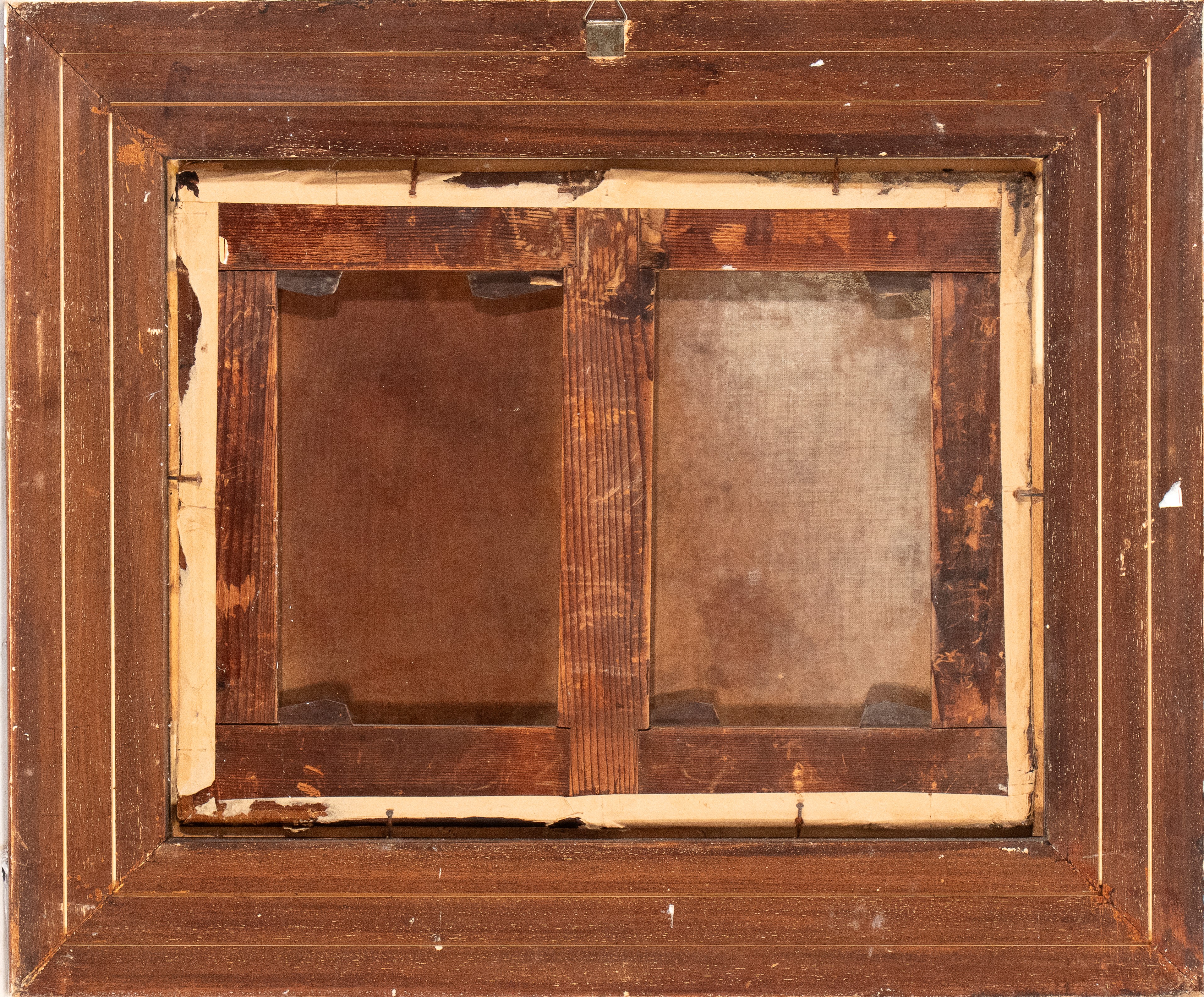 a) Adamo ed Eva; b) Caino e Abele. Coppia di dipinti