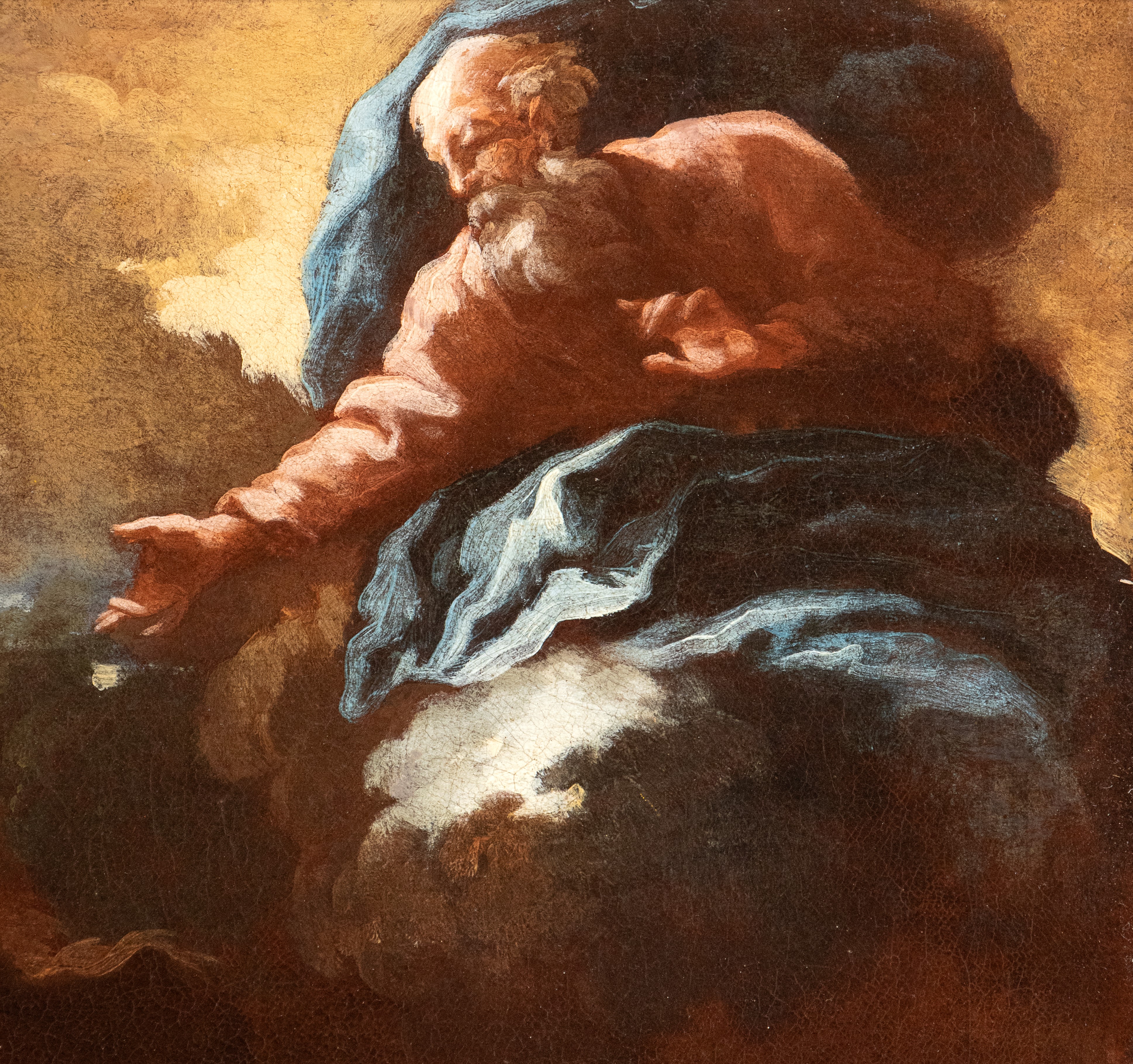 a) Adamo ed Eva; b) Caino e Abele. Coppia di dipinti