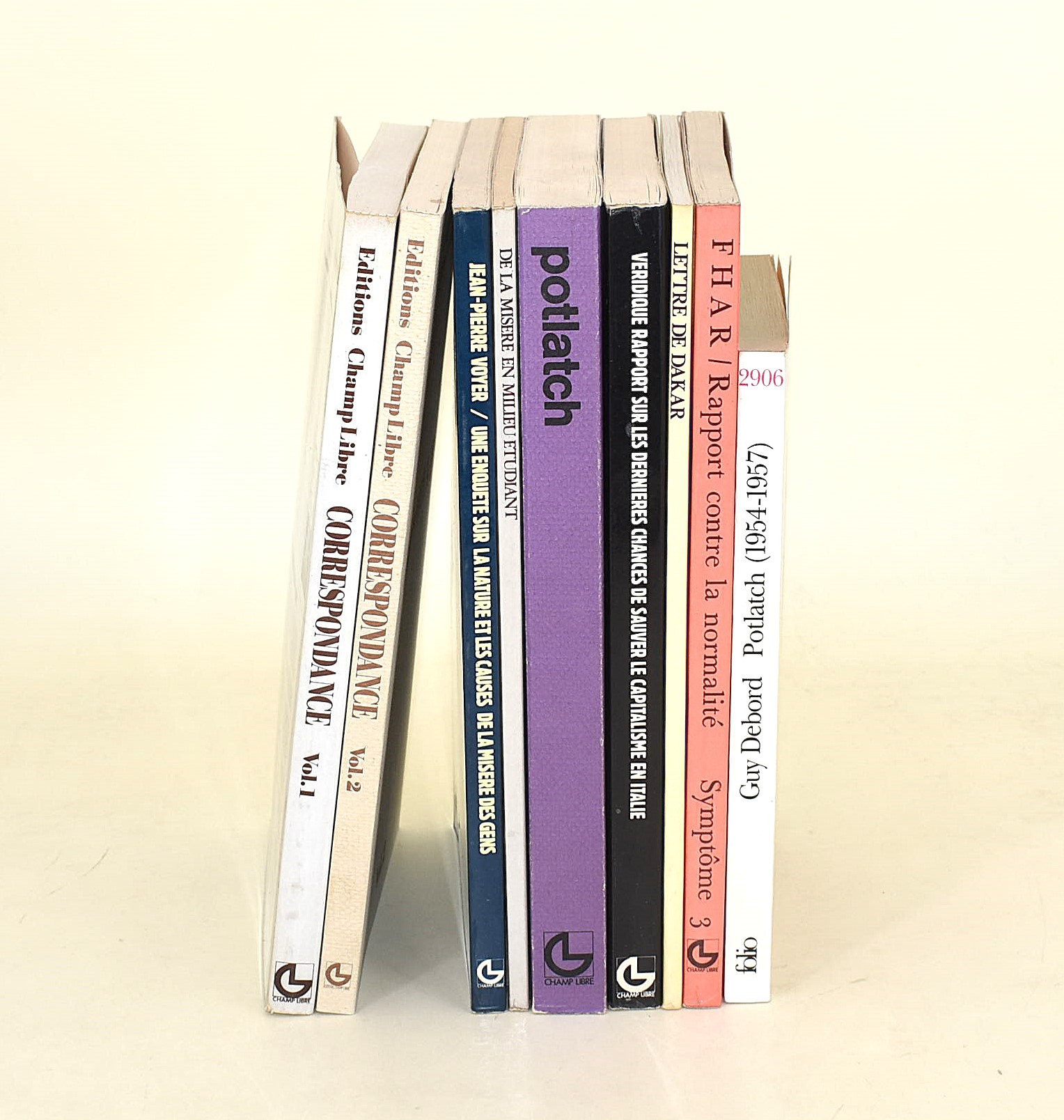 Guy Debord, Potlach / Champ Libre (9 volumi)