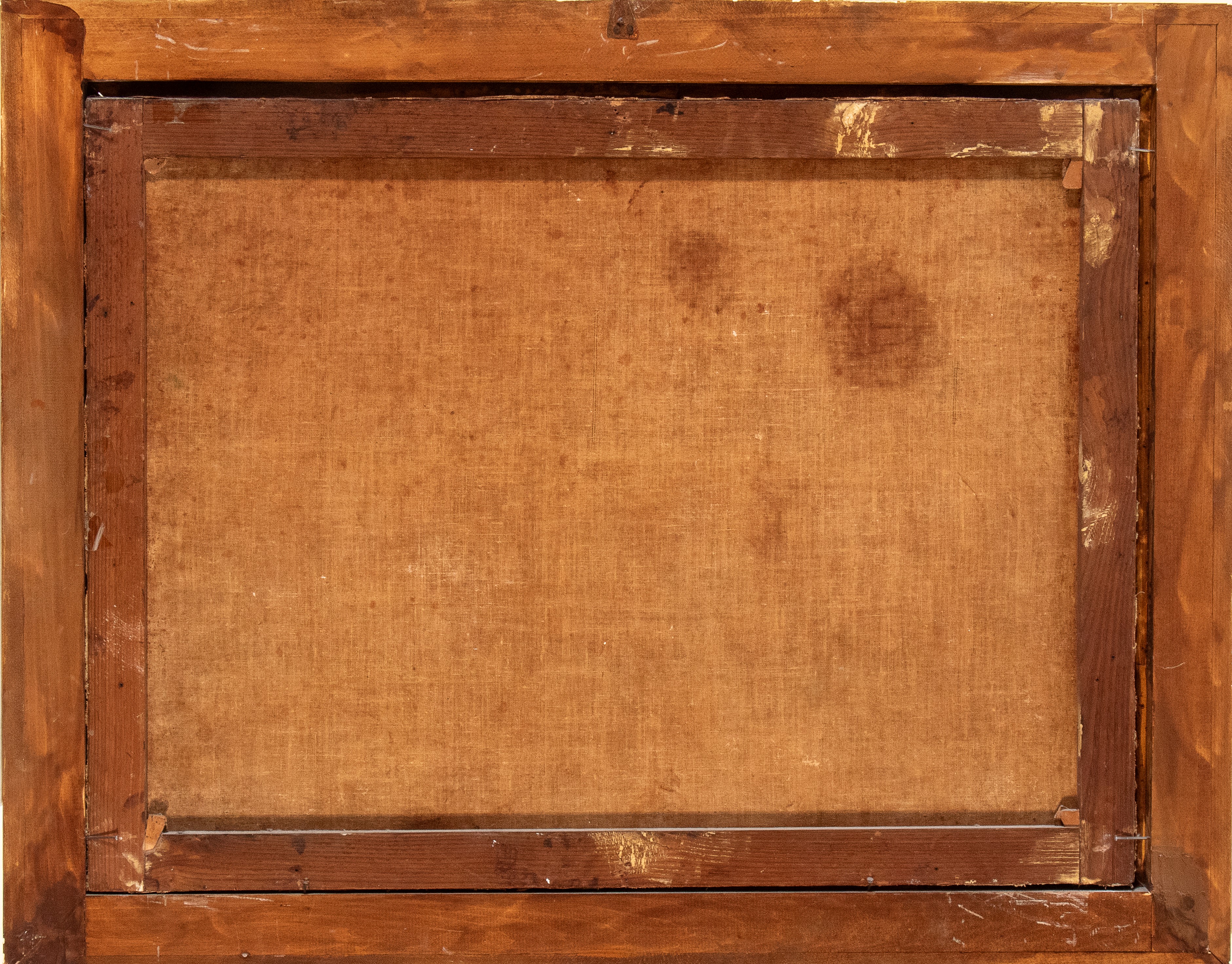 Paesaggio innevato con stalla