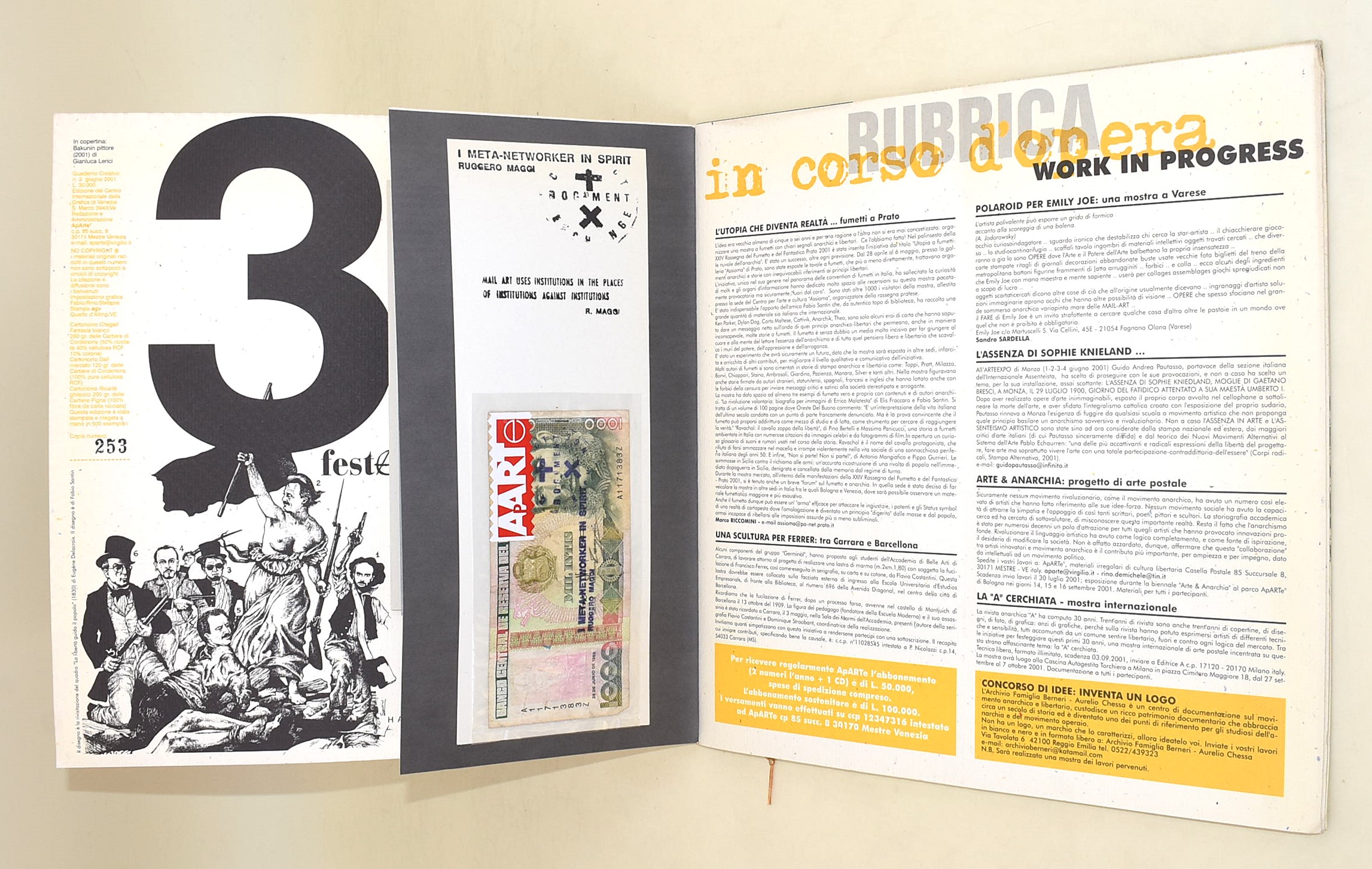 ApARTE, Rivista illustrata con materiali irregolari e contributi libertari (Numeri 1-2-3, 6-14)
