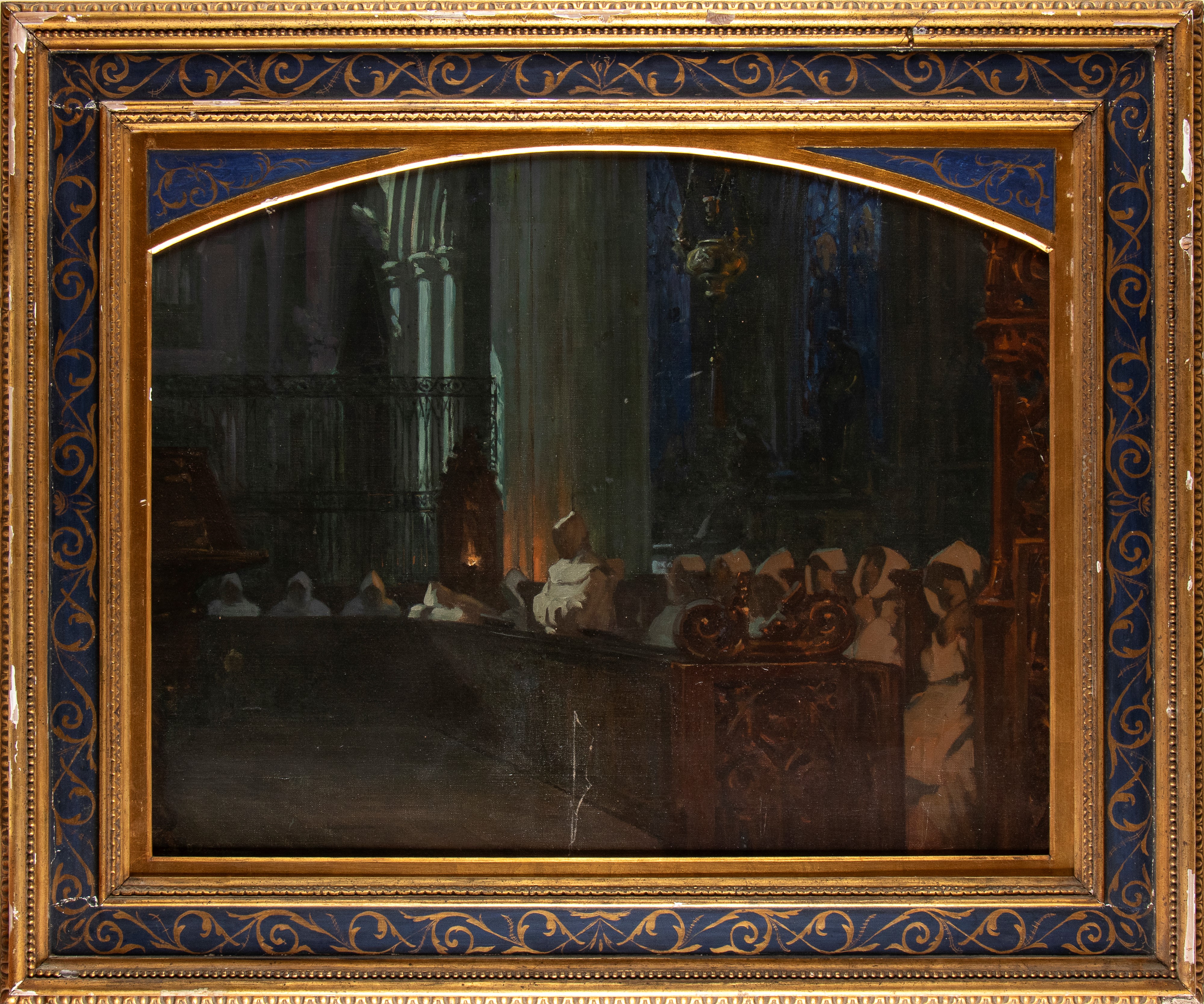 Scena di interno nella cattedrale