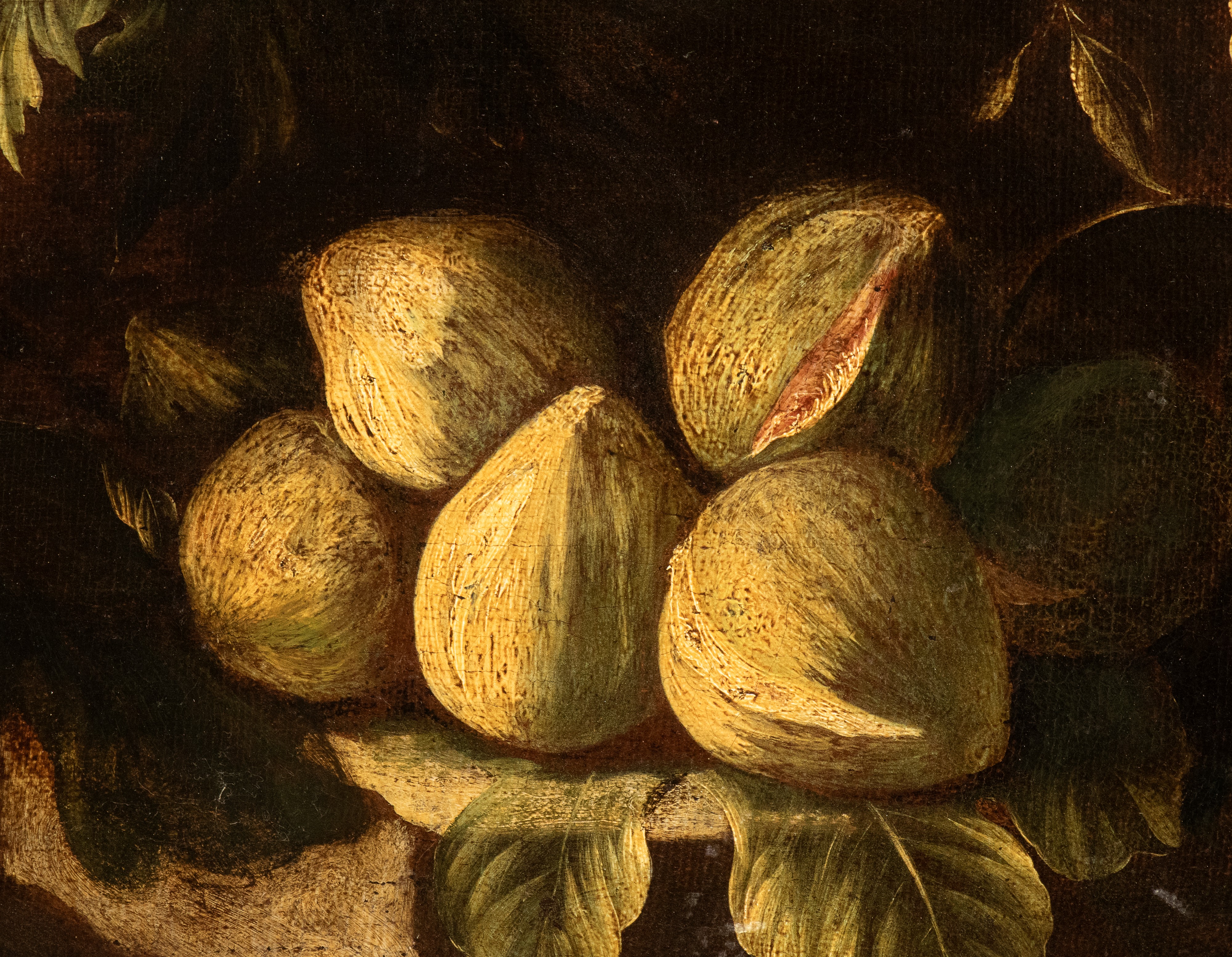 Natura morta di frutta in un paesaggio