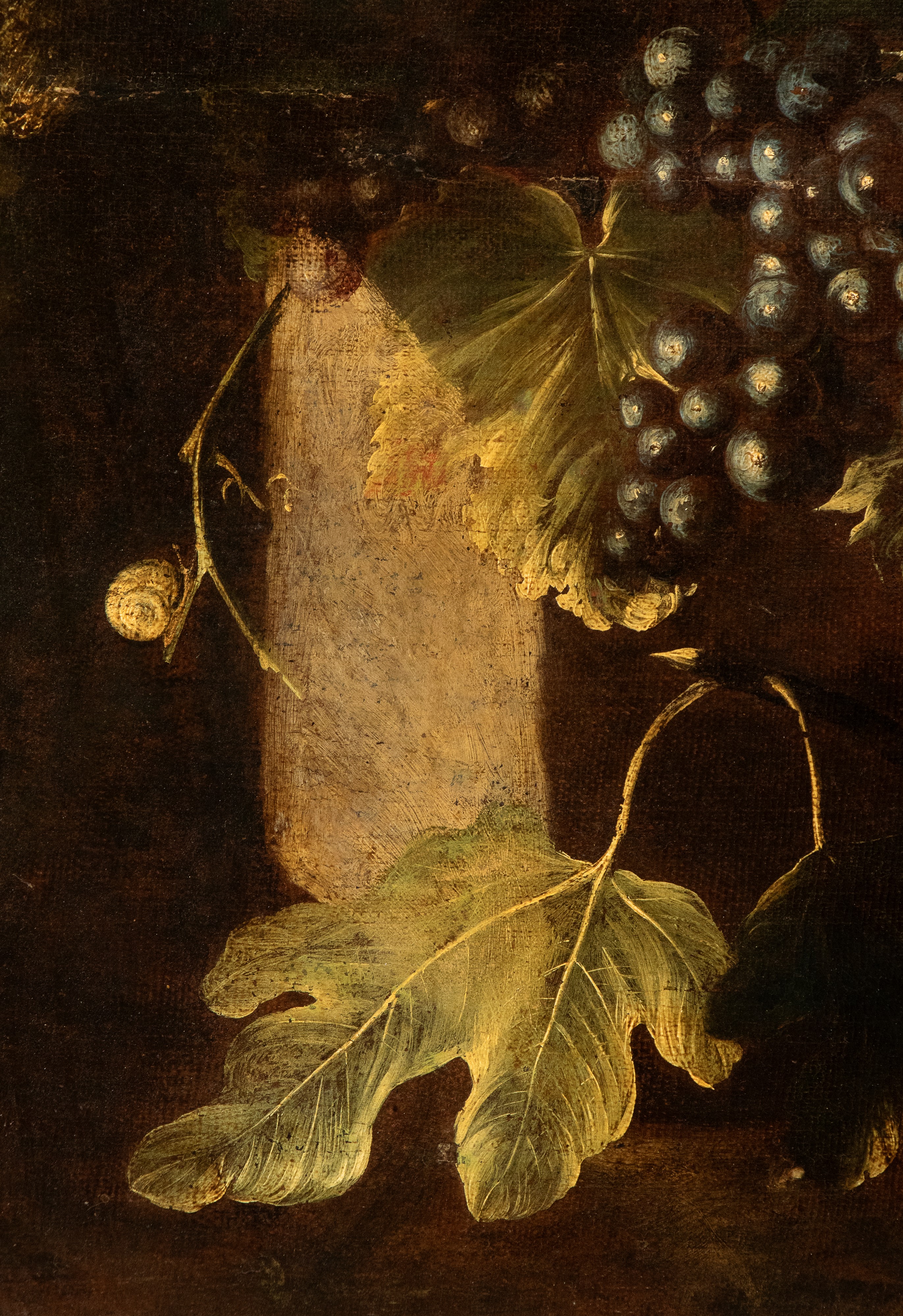 Natura morta di frutta in un paesaggio