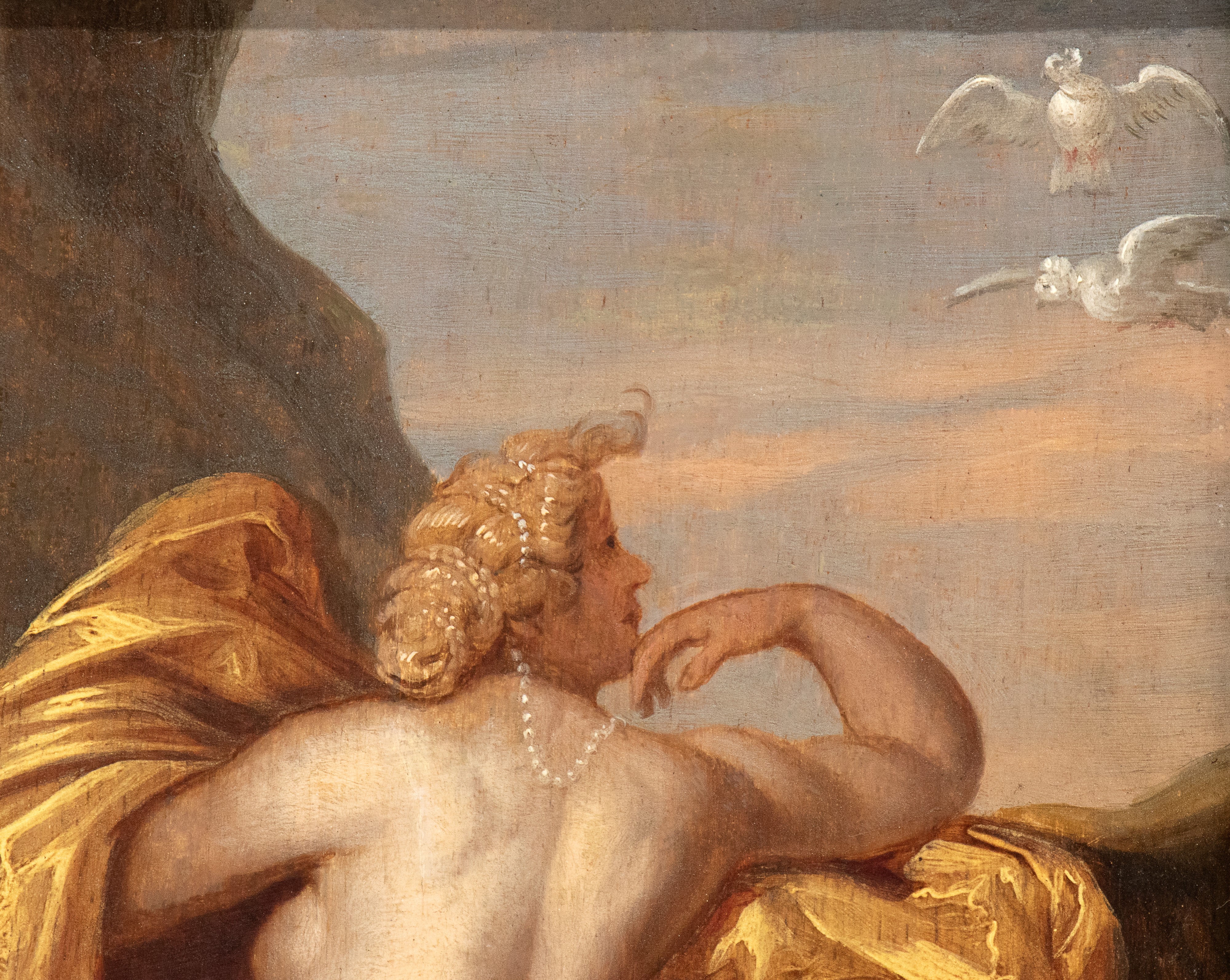 Venere in un paesaggio con un putto
