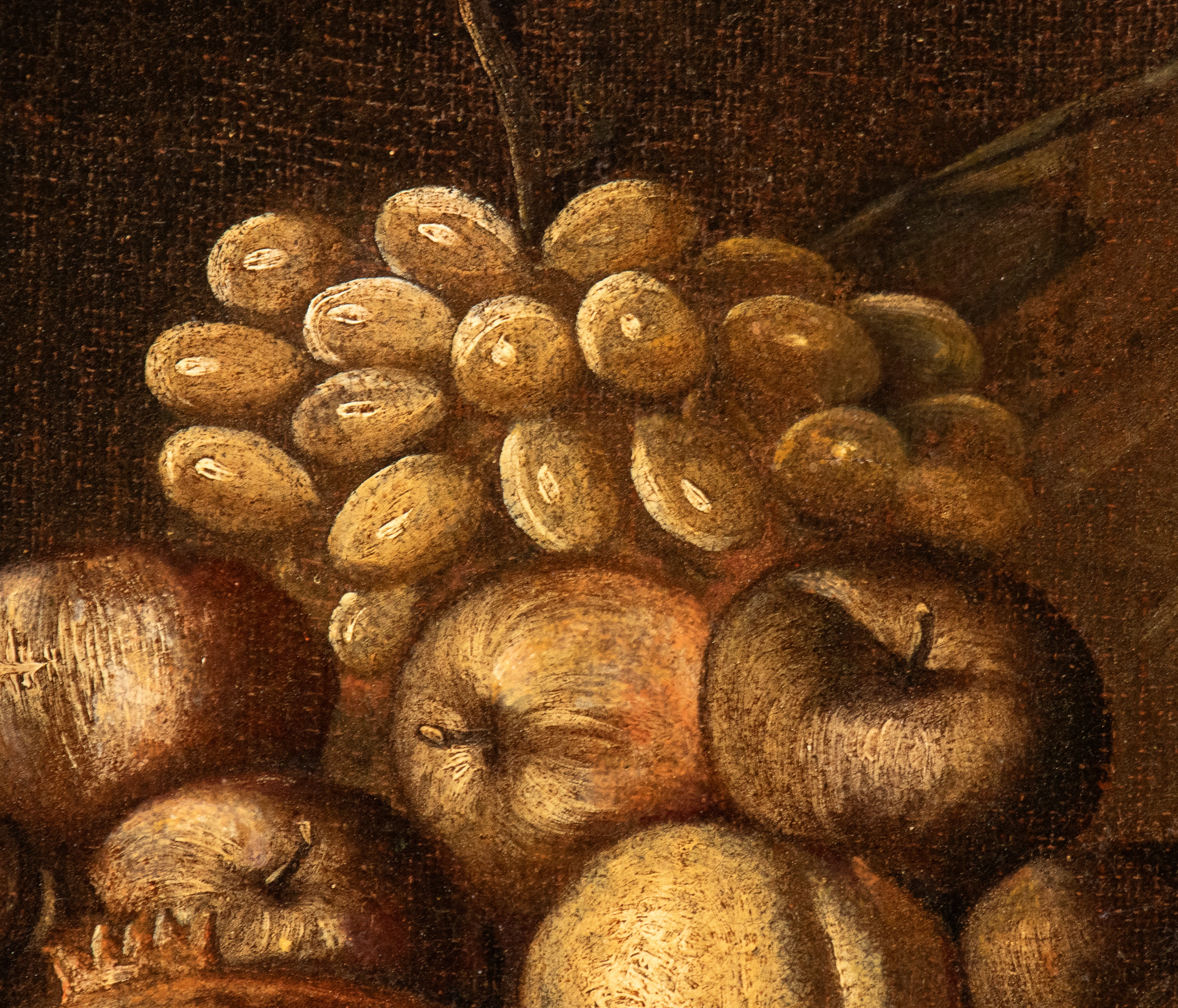 Natura morta di frutta in un cesto