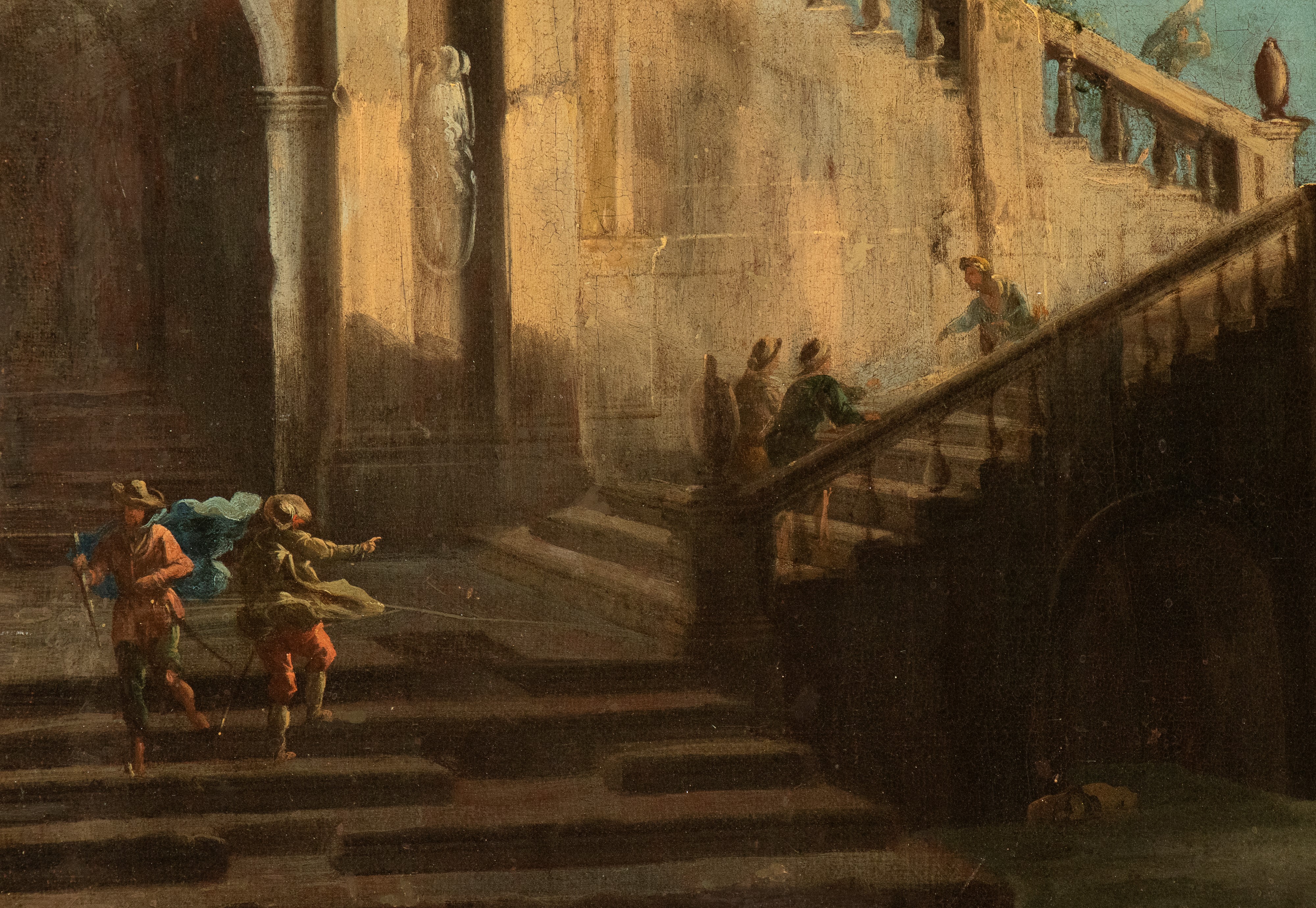 Capriccio architettonico con figure