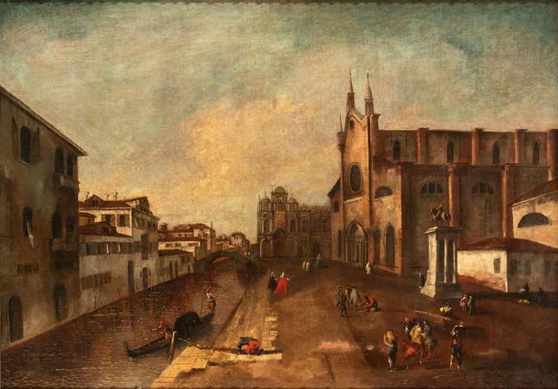 Veduta di Campo Santi Giovanni e Paolo a Venezia
