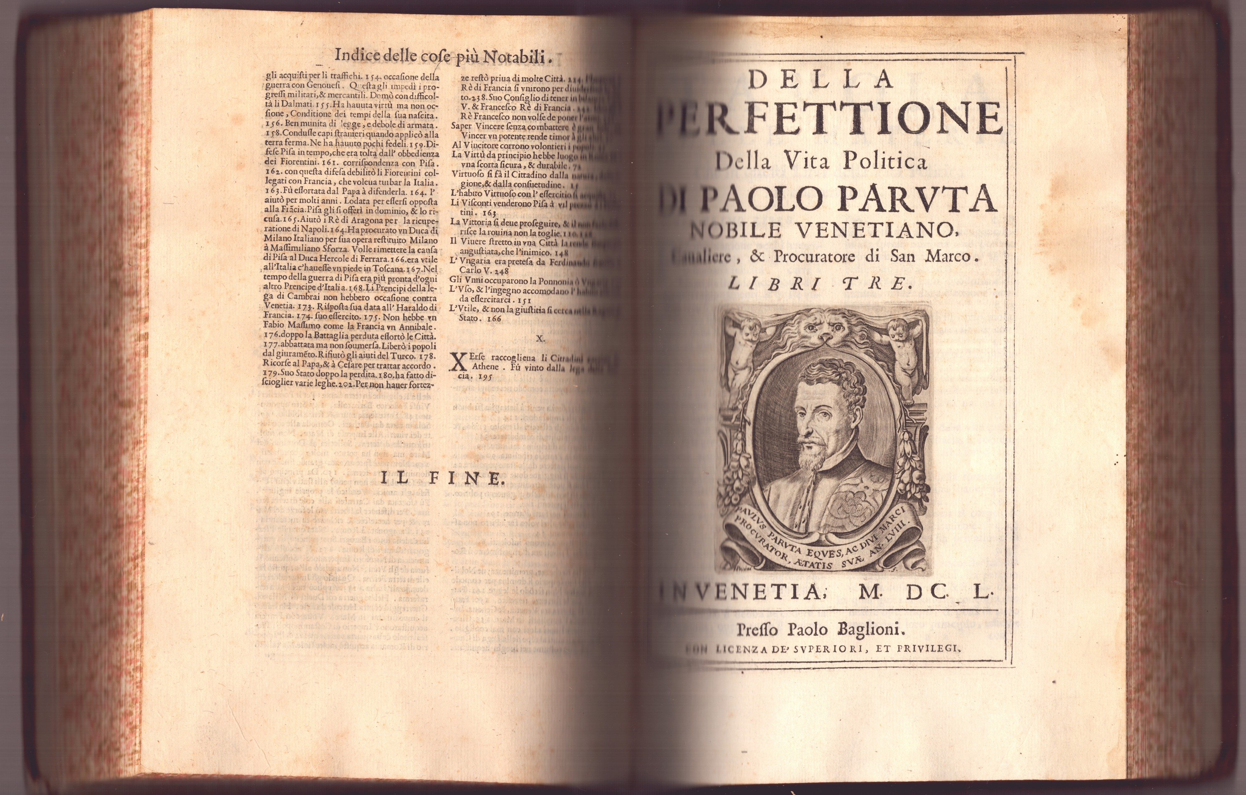 Discorsi politici di Paolo Paruta Cavaliere e Procuratore di S. Marco...