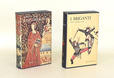Margherita di Navarra, L'Eptameron e I Briganti - Antico romanzo cinese, 2 volumi in piena tela c...