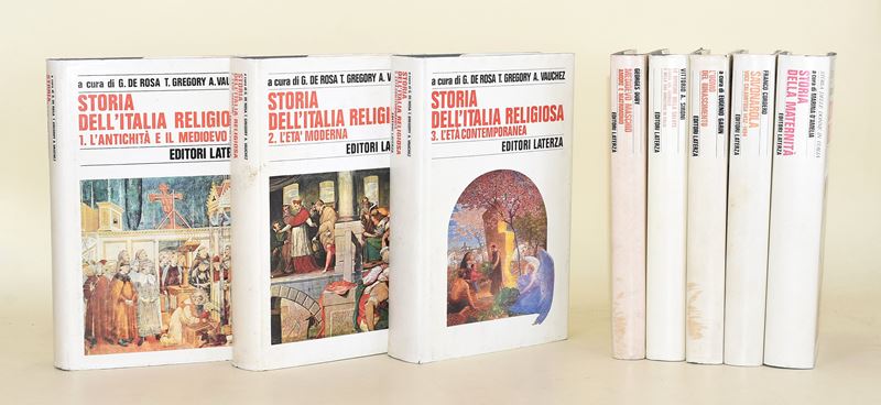Editori Laterza, Collezione di 8 volumi di storia e cultura italiana