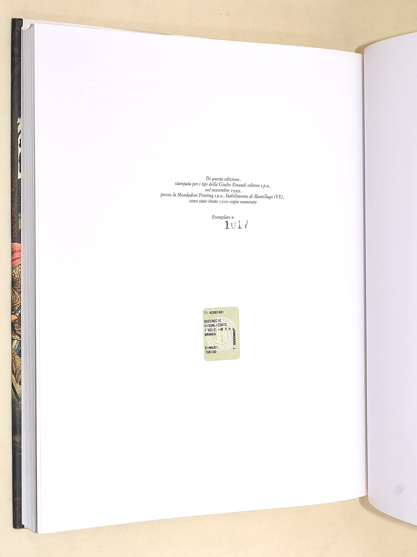 Boccaccio visualizzato, a cura di Vittore Branca – Edizione limitata Einaudi