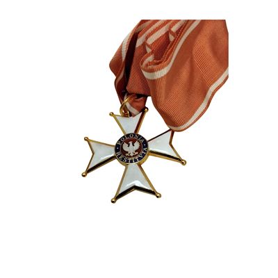 Polonia, Insegna di commendatore dell'Ordine della Polonia Restituta, 1944, metallo dorato e smal...