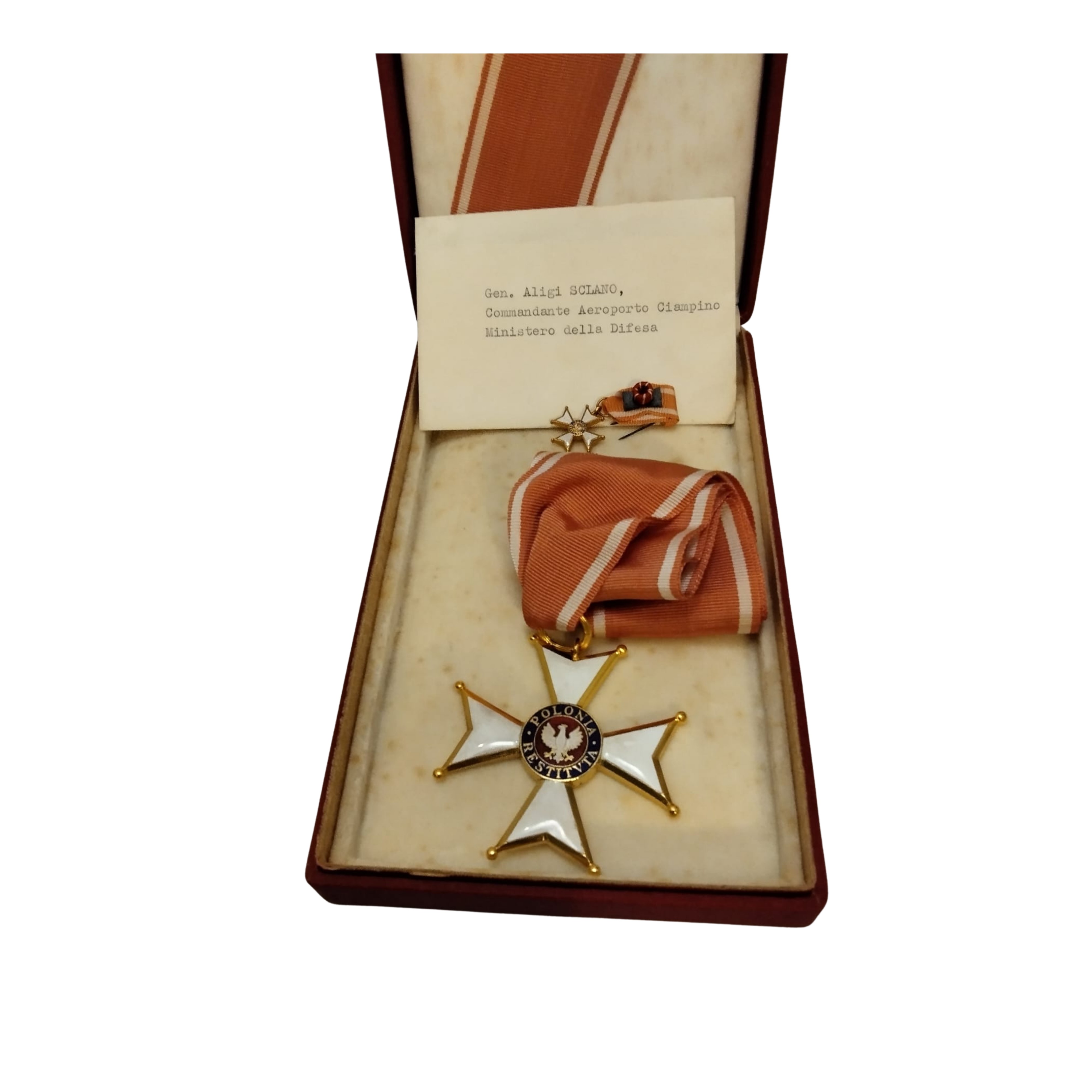 Polonia, Insegna di commendatore dell'Ordine della Polonia Restituta, 1944, metallo dorato e smal...