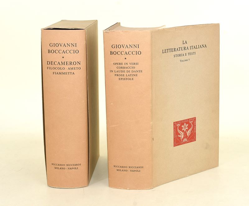 Ricciardi Editore, Giovanni Boccaccio: Decameron, Filocolo, Ameto Fiammetta e Corbaccio