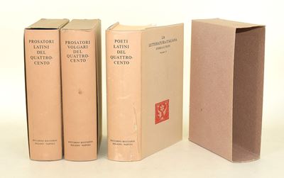 Ricciardi Editore, Poeti e Prosatori del Quattrocento (3 volumi)