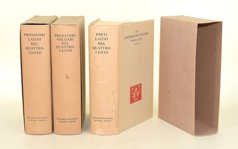 Ricciardi Editore, Poeti e Prosatori del Quattrocento (3 volumi)