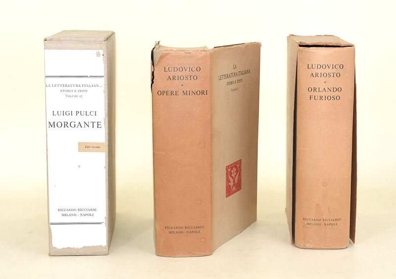 Ricciardi Editore, Luca Ariosti - Orlando Furioso e Opere Minori; Luigi Pulci - Morgante