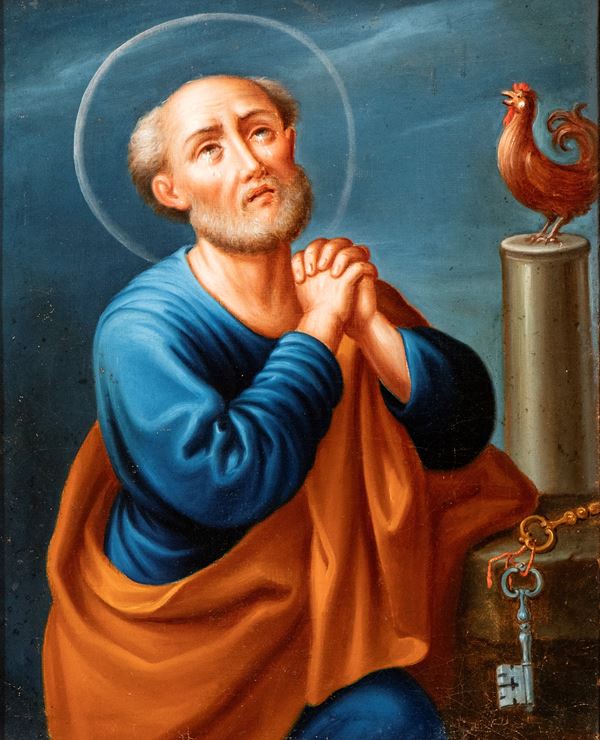 Artista napoletano, XVIII secolo - The Repentance of Saint Peter