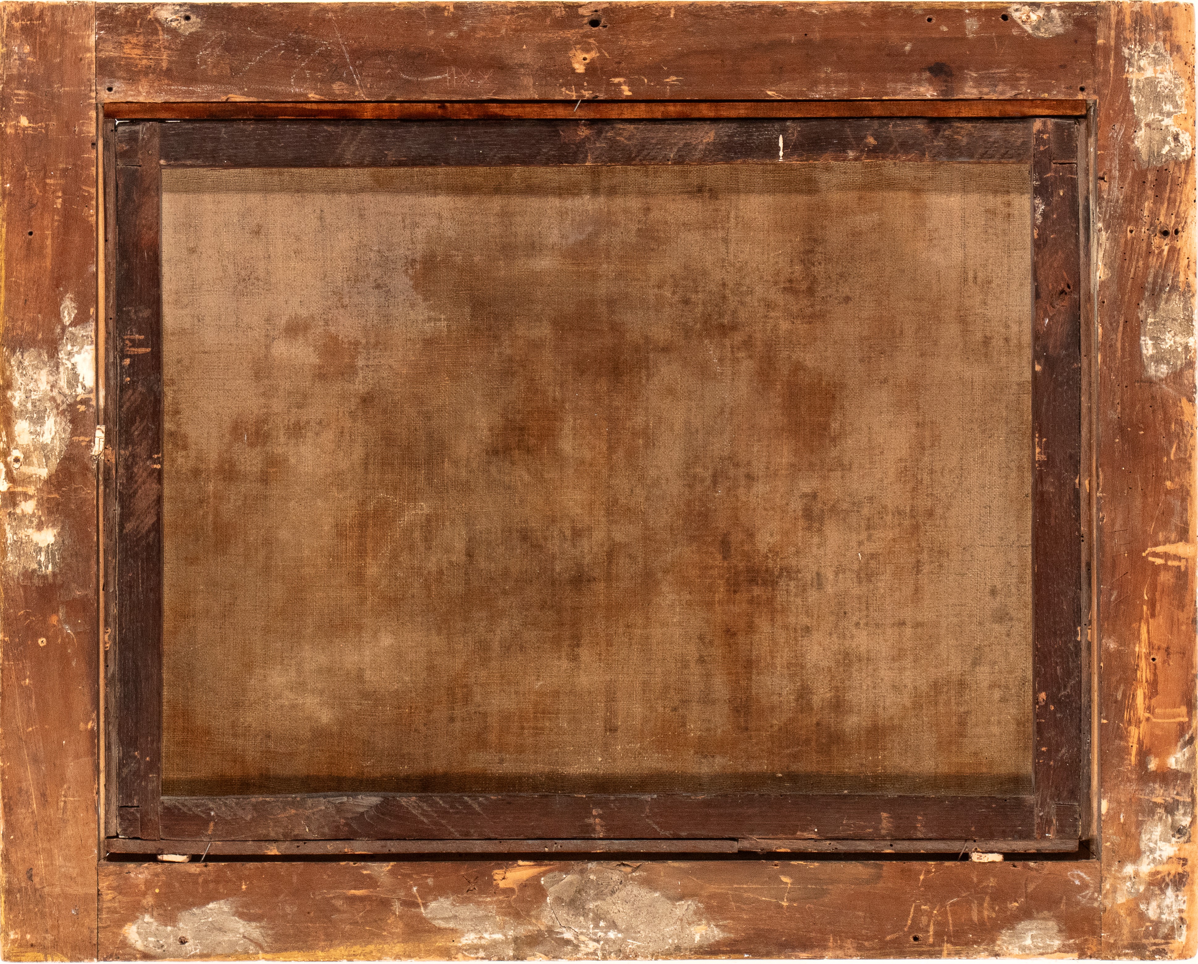 Paesaggio con cascatella, figure e castello