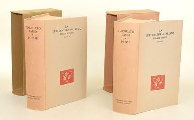 Ricciardi Editore, Torquato Tasso - Prose e Poesie, 2 volumi in piena tela