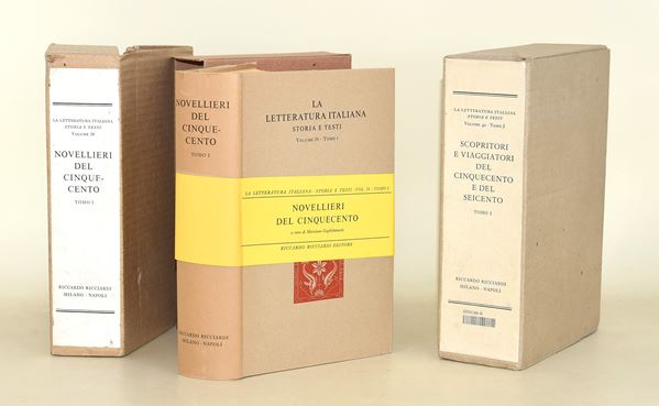 Ricciardi / Cinquecento - Viaggiatori - Novellieri