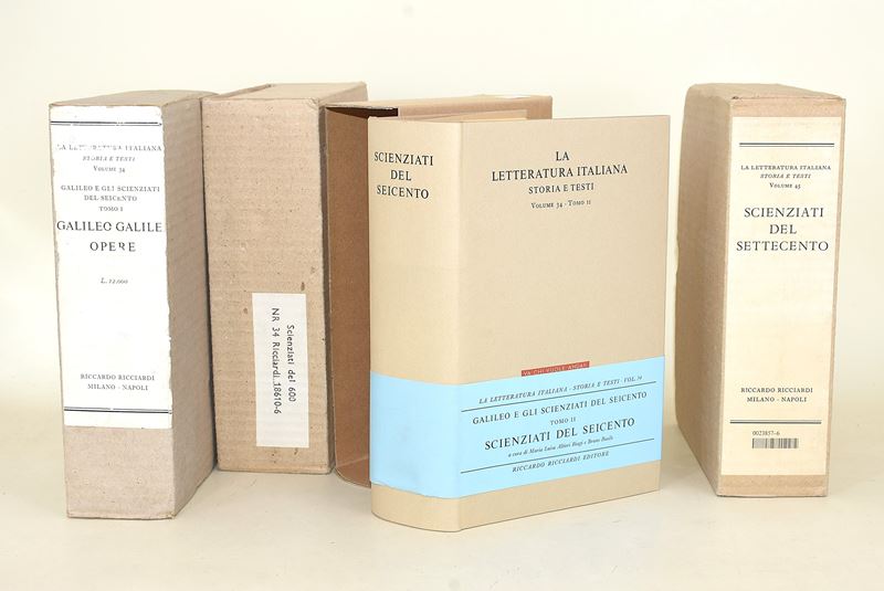 Ricciardi Editore, Scienziati del Seicento e Settecento - Volumi I-III
