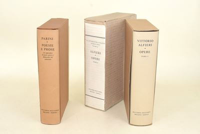 Ricciardi Editore, Giuseppe Parini. Poesie e Prose e Vittorio Alfieri. Opere (2 volumi)